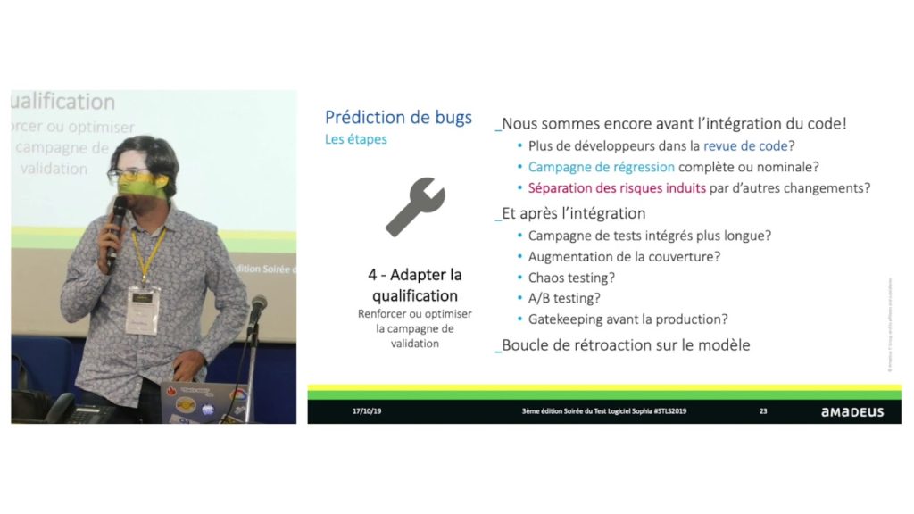 Conférence Prédiction du bug dynamique