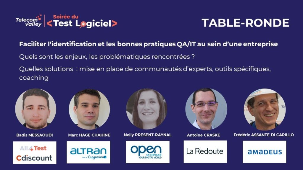 Table ronde des bonnes pratiques QA / IT et animation de communautés